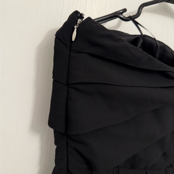 Express Black Strapless mini Dress with zipper closure - Picture 5 of 9